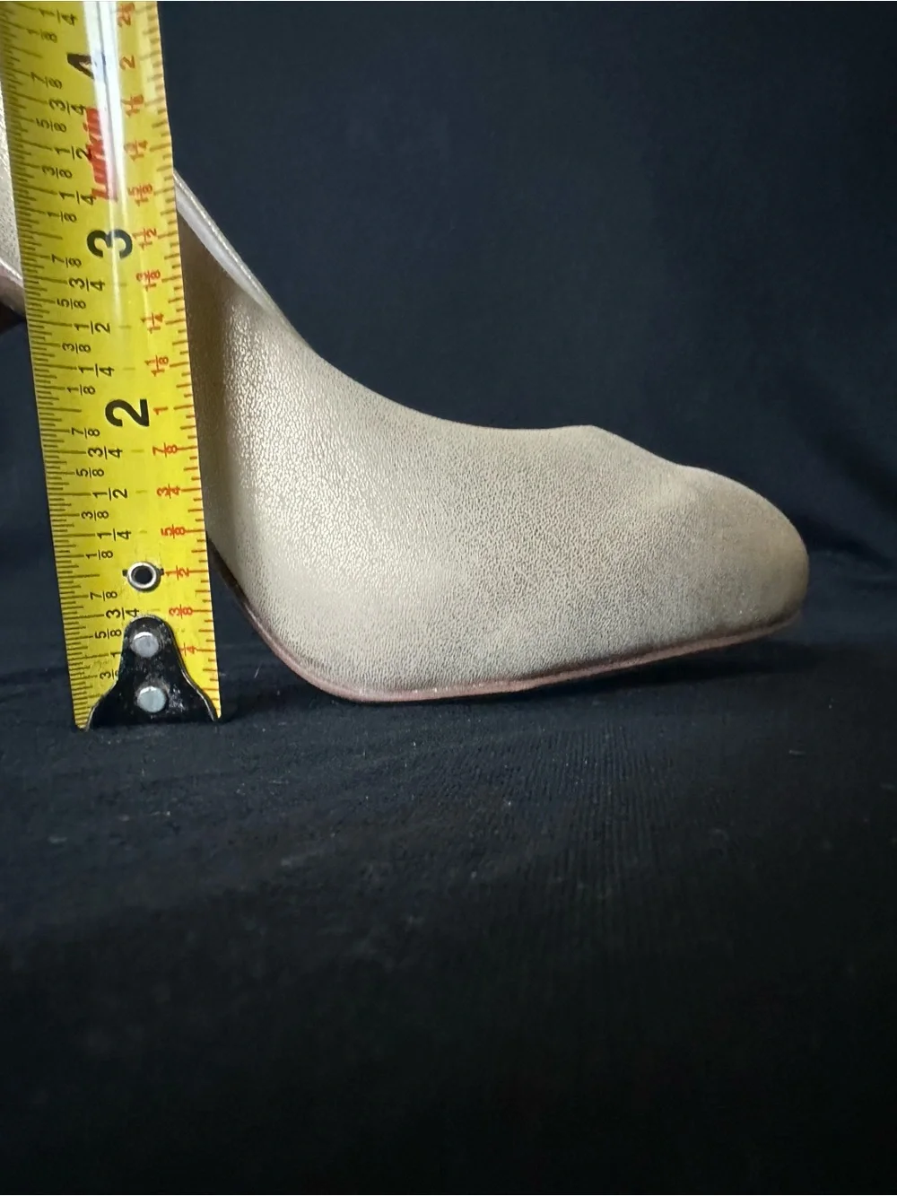 Vince Camuto Leather Platform Shimmery Champagne High Heel Pumps 8.5 shoes